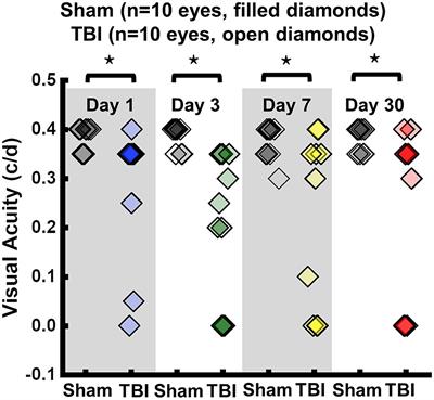 Diffusion basis spectrum imaging detects subclinical traumatic optic neuropathy in a closed-head impact mouse model of traumatic brain injury